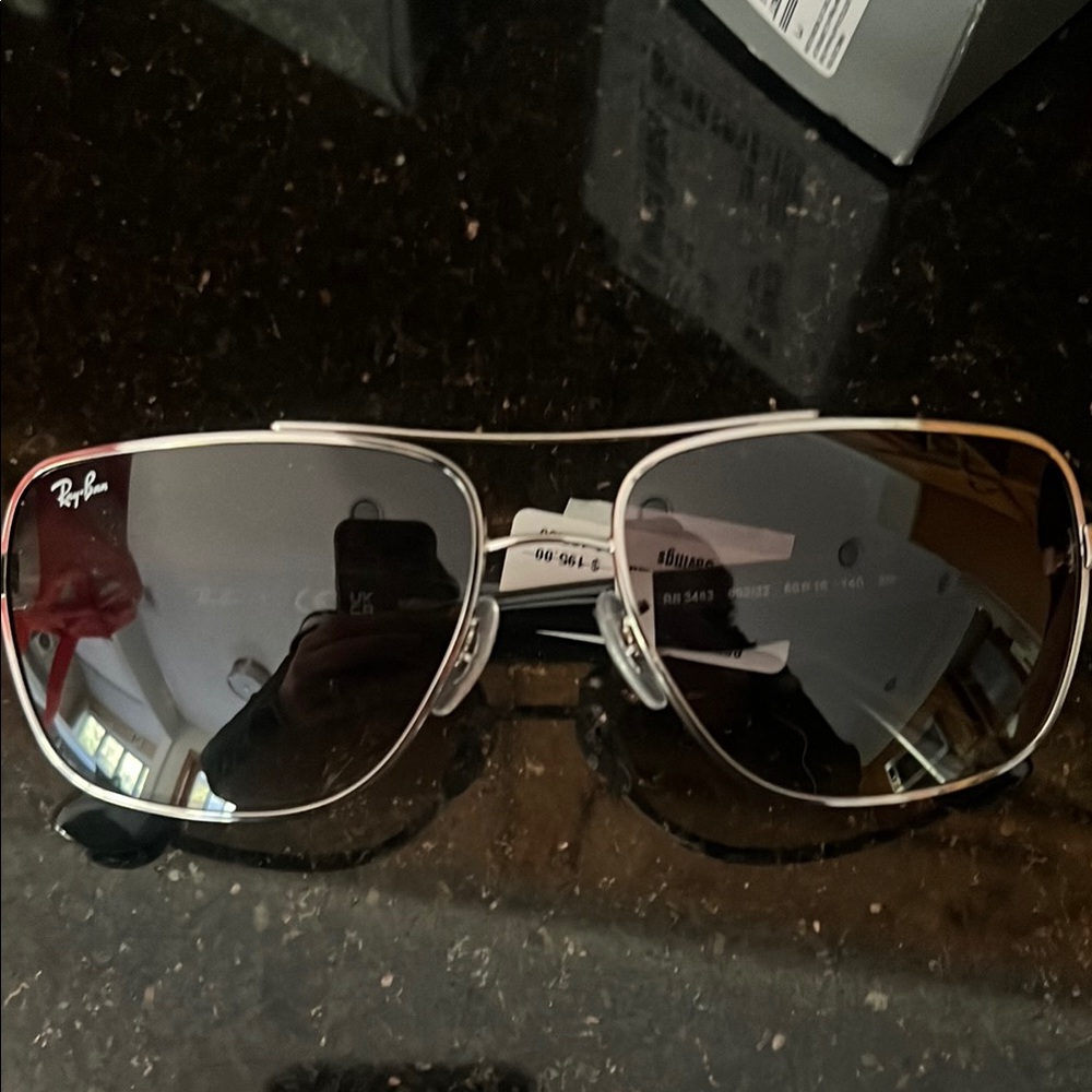 Ray-Ban Silver Aviator Sunglasses